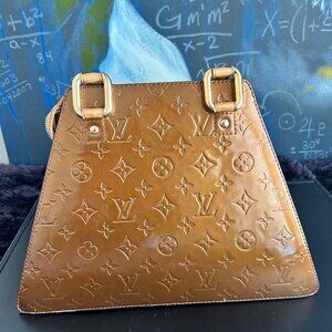 Louis Vuitton AUTHENTIC Vintage Vernis Forsyth GM Bronze Hard Bag (circa 2000s)